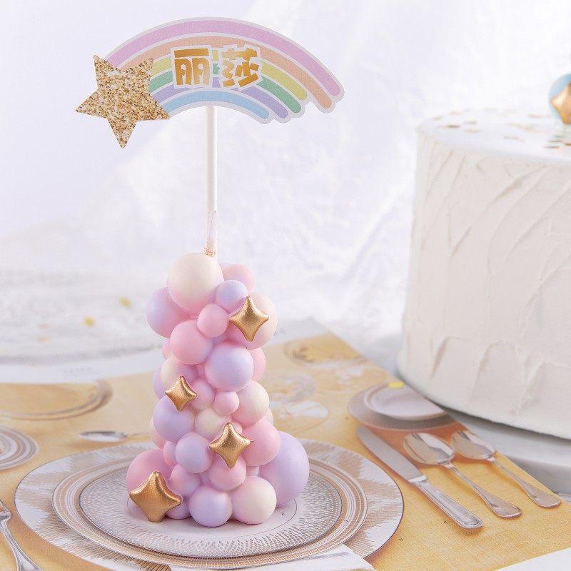 Paraffin Candle Wax - Bunte Ballon-Säulenkerzen, Geburtstagstorten-Dekorationen, Ornamente