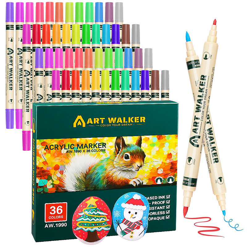 Copic Marker Classic - 12/24/36 Farben Acryl-Malstifte Marker mit Doppelspitze