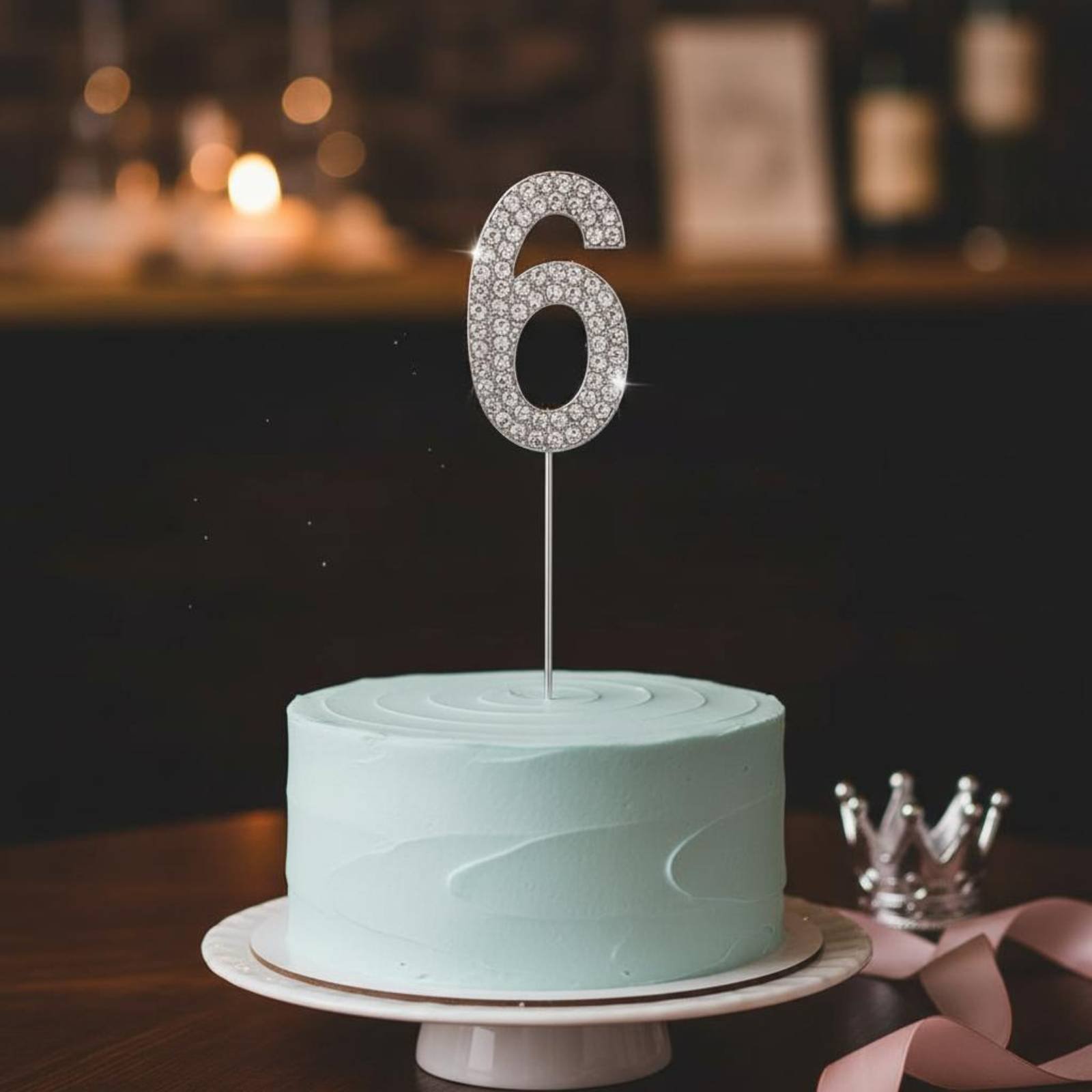 Paraffin Candle Wax - Kristallkronen-Kuchenaufsatz Funkelnde Kronen-Kuchenaufsätze Metall-Königinnen-Tiara Wiederverwendbar Langlebig