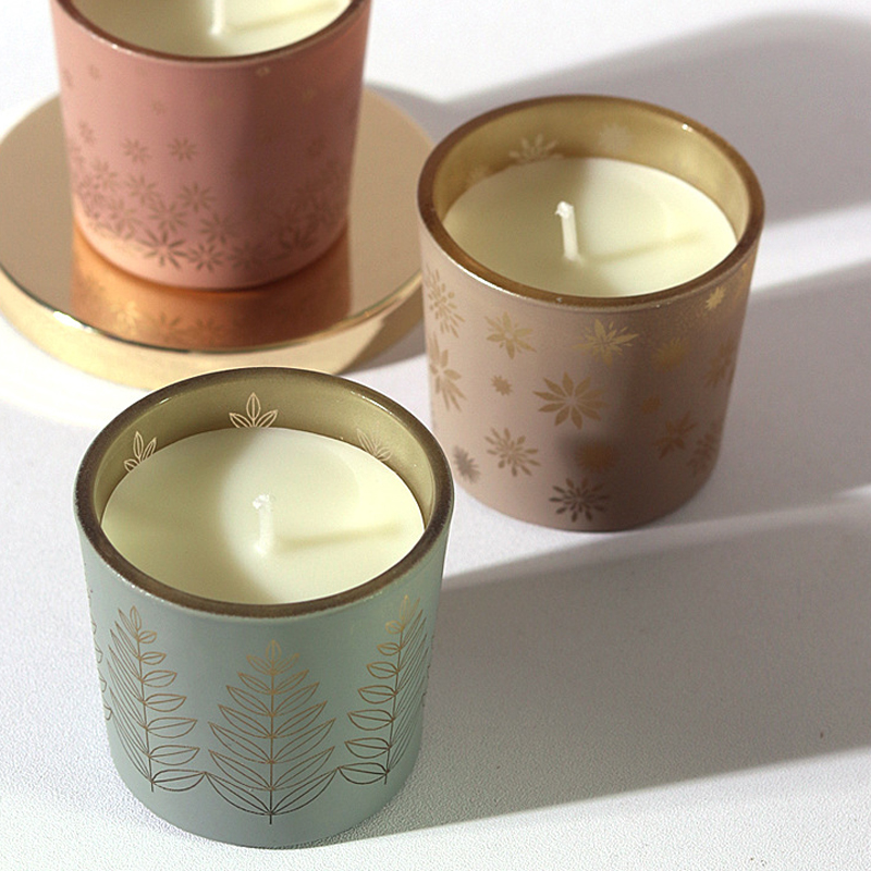 Paraffin Candle Wax - Bunte Keramikkerzen, kreativer Heimduft, geschnitzte Glasbecher,