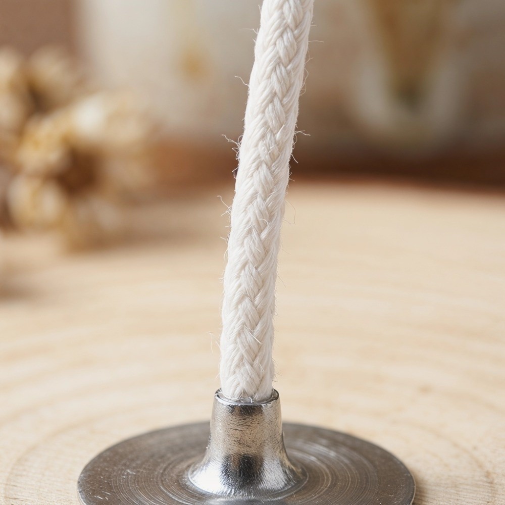 Soy Wax Pillar Blend - 100 Stück Rauchfreie 100% Baumwoll-Kerzendochte Sojawachs-Beschichtet