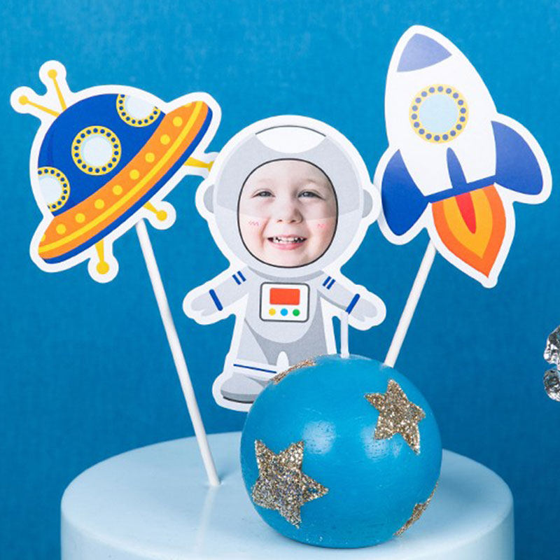 Paraffin Candle Wax - Astronauten-Ornament, Astronauten-Geburtstagskerze, Planetenrakete