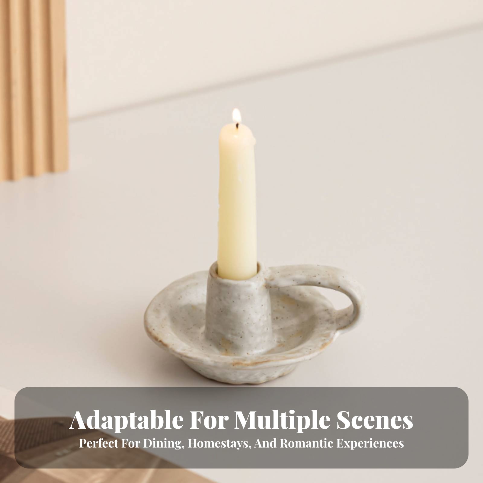 Paraffin Candle Wax - Nordischer Keramik-Kerzenhalter, Moderne Minimalistische Tischdekoration, Kreativer