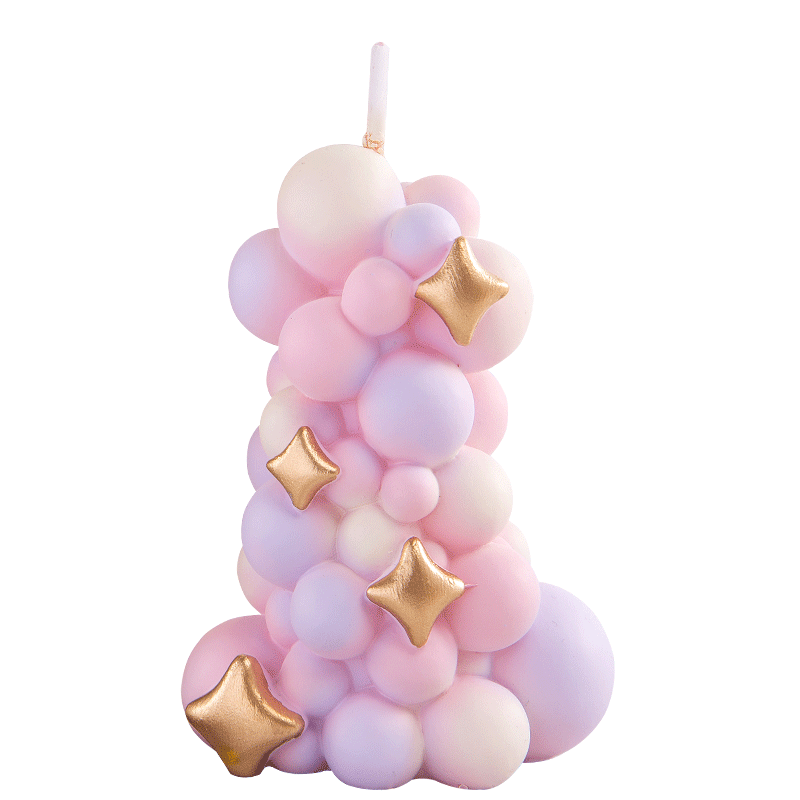 Bunte Ballon-Säulenkerzen, Geb – Paraffin Candle Wax Bewertung und Preis
